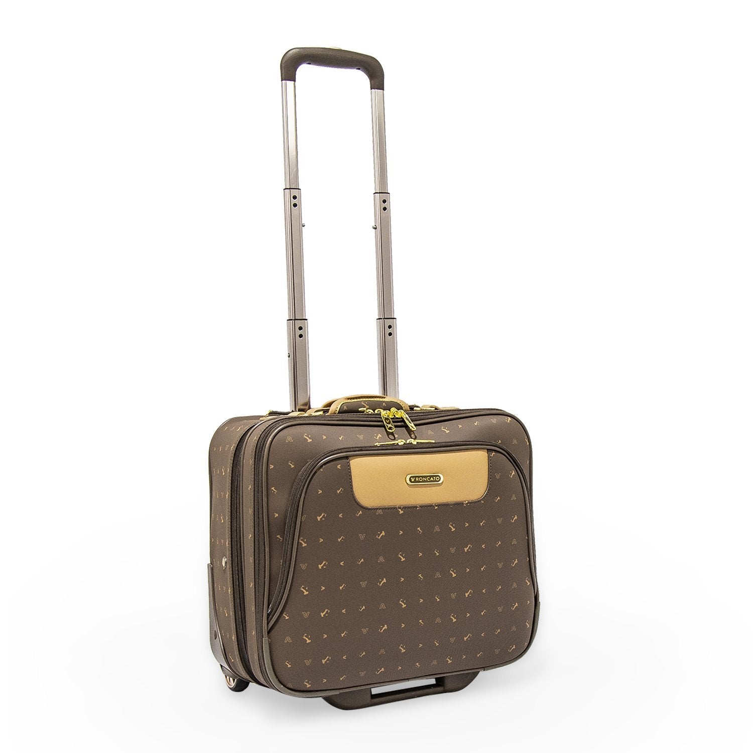 Zafirah Collection by Roncato, 2 Laptop Compartment 15" Pilot Trolley with 2 Wheels and PVC Cover - Moon Factory Outlet - Travel - Roncato - Zafirah Collection by Roncato, 2 Laptop Compartment 15" Pilot Trolley with 2 Wheels and PVC Cover - Default Title - Pilot Case - 5